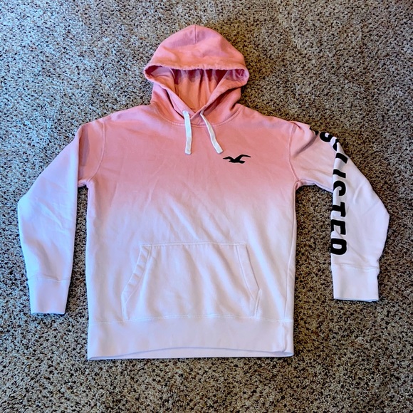 Hollister Other - Mens/Boys Hollister Pink/Peach Ombré Hoodie, Size Small